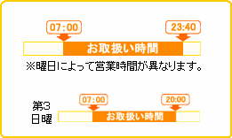 お取扱い時間